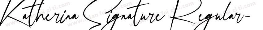 Katherina Signature Regular字体转换